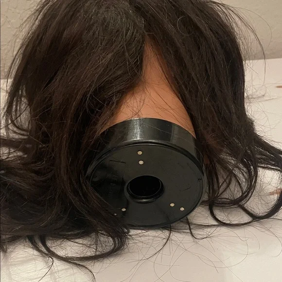 Women's Black Hair Mannequin Head - Picture 2 of 3